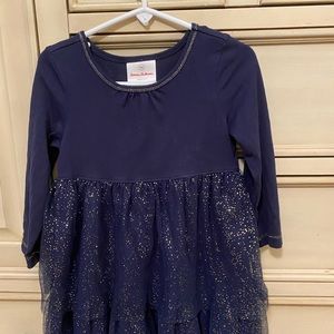 Dark blue glittery Hanna Andersson dress size 3